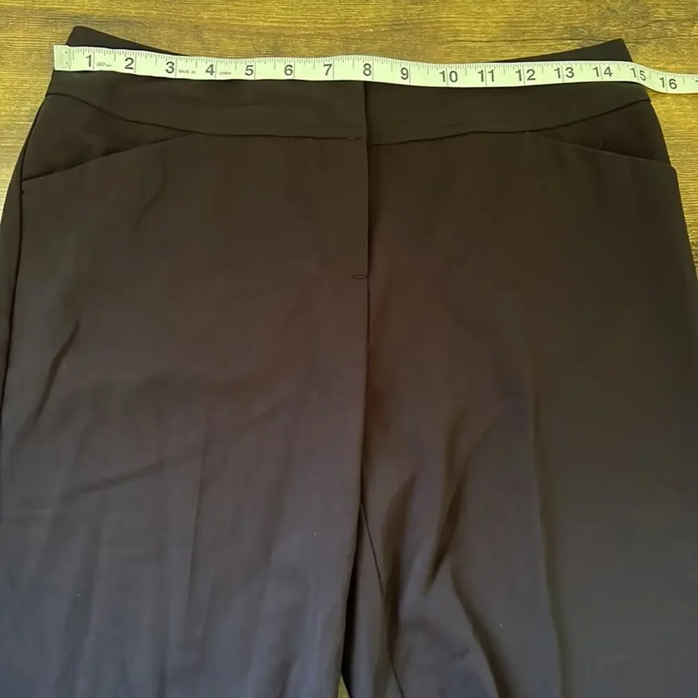 Worthington Petite Black Bermuda Polyester Blend Shorts